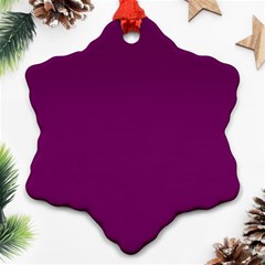 Magenta Ish Purple Snowflake Ornament (two Sides) by snowwhitegirl