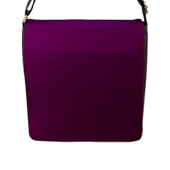 Magenta Ish Purple Flap Messenger Bag (l)  by snowwhitegirl