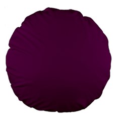 Magenta Ish Purple Large 18  Premium Flano Round Cushions by snowwhitegirl