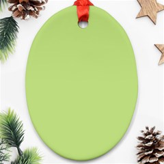 Grassy Green Ornament (oval) by snowwhitegirl