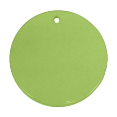 Grassy Green Round Ornament (two Sides) by snowwhitegirl