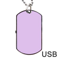 Lilac Morning Dog Tag Usb Flash (one Side) by snowwhitegirl