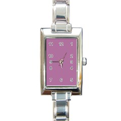 Silly Purple Rectangle Italian Charm Watch by snowwhitegirl