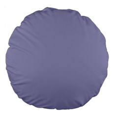 Grey Violet Large 18  Premium Flano Round Cushions by snowwhitegirl