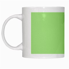 Meadow Green White Mugs