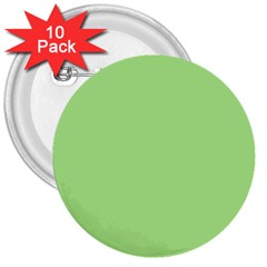 Meadow Green 3  Buttons (10 Pack)  by snowwhitegirl