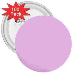 Soft Pink 3  Buttons (100 Pack)  by snowwhitegirl