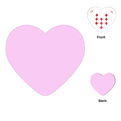 Soft Pink Playing Cards (heart)  by snowwhitegirl