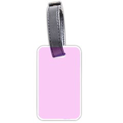 Soft Pink Luggage Tags (one Side)  by snowwhitegirl