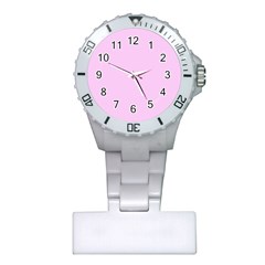 Soft Pink Plastic Nurses Watch by snowwhitegirl