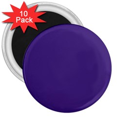 Dark Grape Purple 3  Magnets (10 Pack)  by snowwhitegirl