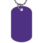 Dark Grape Purple Dog Tag (One Side) Front