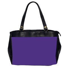 Dark Grape Purple Office Handbags (2 Sides)  by snowwhitegirl