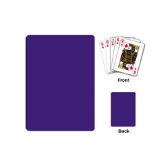 Dark Grape Purple Playing Cards (mini)  by snowwhitegirl