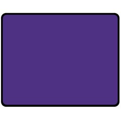 Dark Grape Purple Double Sided Fleece Blanket (medium)  by snowwhitegirl