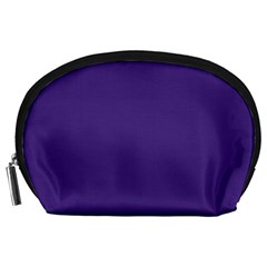 Dark Grape Purple Accessory Pouches (large)  by snowwhitegirl