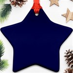 Dark Navy Star Ornament (Two Sides) Front