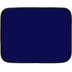 Dark Navy Double Sided Fleece Blanket (mini)  by snowwhitegirl