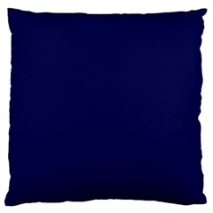 Dark Navy Large Cushion Case (two Sides) by snowwhitegirl