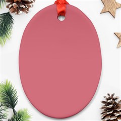 Pink Mauve Oval Ornament (two Sides) by snowwhitegirl