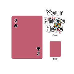 Pink Mauve Playing Cards 54 (mini)  by snowwhitegirl