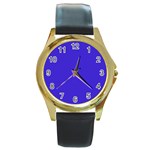 Royalty Round Gold Metal Watch Front