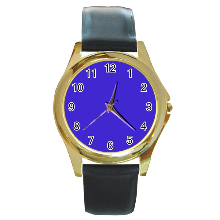 Royalty Round Gold Metal Watch