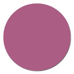 Rose Grey Magnet 5  (round) by snowwhitegirl