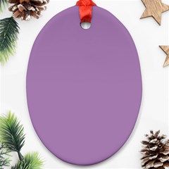 Grey Lily Oval Ornament (two Sides) by snowwhitegirl