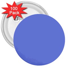 Lake Blue 3  Buttons (100 Pack) 