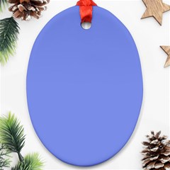 Lake Blue Oval Ornament (two Sides) by snowwhitegirl