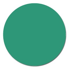 Teal Ocean Magnet 5  (round) by snowwhitegirl