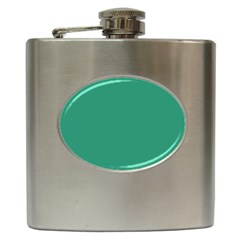 Teal Ocean Hip Flask (6 Oz) by snowwhitegirl