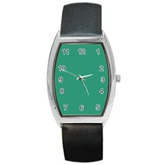 Teal Ocean Barrel Style Metal Watch by snowwhitegirl