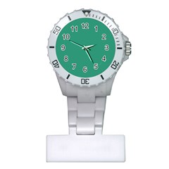 Teal Ocean Plastic Nurses Watch by snowwhitegirl