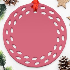 Rosey Round Filigree Ornament (two Sides) by snowwhitegirl