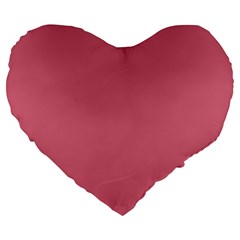 Rosey Large 19  Premium Flano Heart Shape Cushions by snowwhitegirl