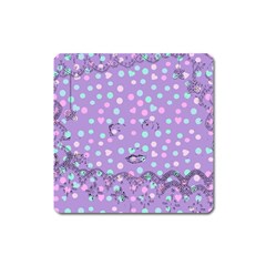 Little Face Square Magnet by snowwhitegirl