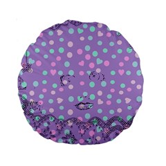 Little Face Standard 15  Premium Round Cushions by snowwhitegirl