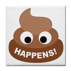 Poo Happens Face Towel by Vitalitee