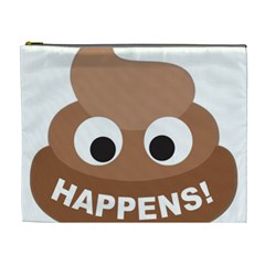 Poo Happens Cosmetic Bag (xl) by Vitalitee