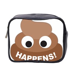 Poo Happens Mini Toiletries Bag 2-side by Vitalitee