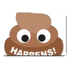 Poo Happens Large Doormat  by Vitalitee