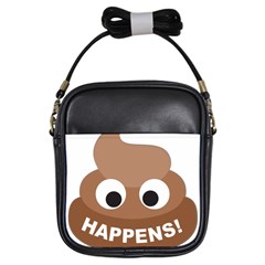 Poo Happens Girls Sling Bags by Vitalitee