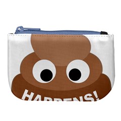 Poo Happens Large Coin Purse by Vitalitee