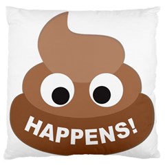 Poo Happens Standard Flano Cushion Case (two Sides)