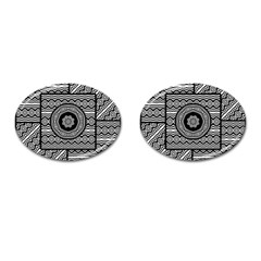 Wavy Panels Cufflinks (oval) by linceazul