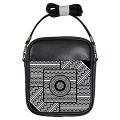 Wavy Panels Girls Sling Bags by linceazul