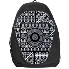 Wavy Panels Backpack Bag by linceazul