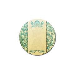 Art Nouveau Green Golf Ball Marker by NouveauDesign